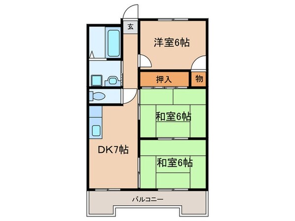 メゾン稲荷の物件間取画像